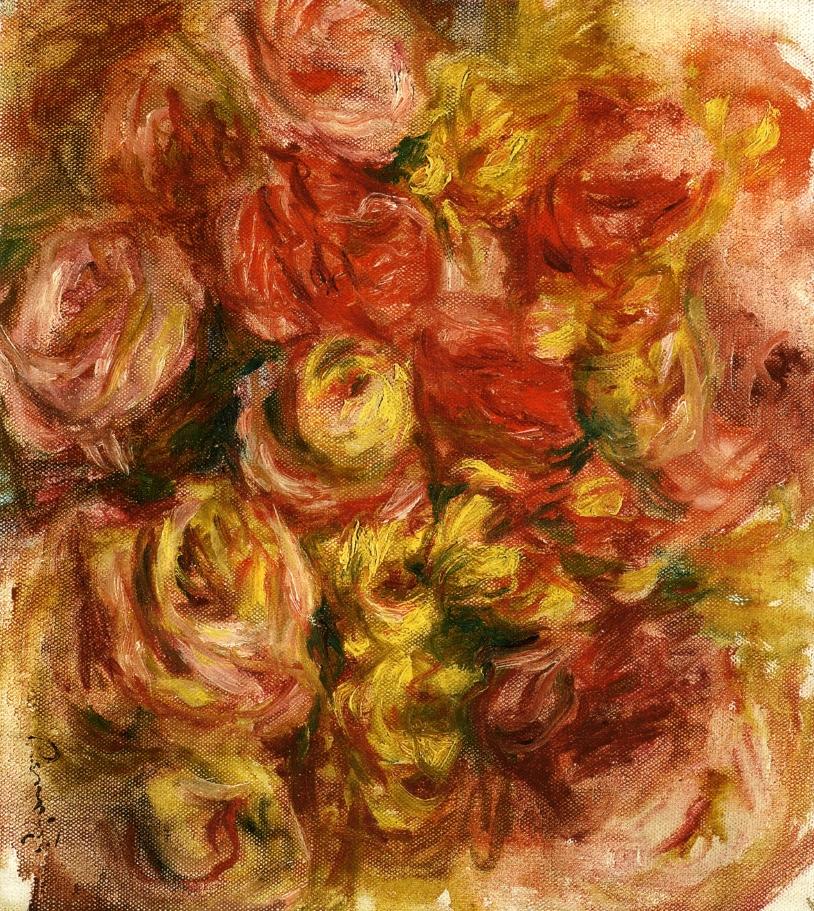 Study of Flowers by Renoir - Pierre-Auguste Renoir painting on canvas